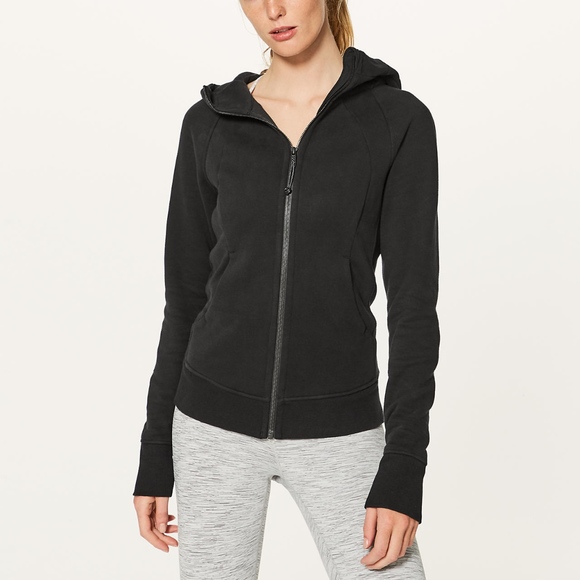 lululemon athletica Tops - Lululemon Black Scuba Hoodie- Size 2